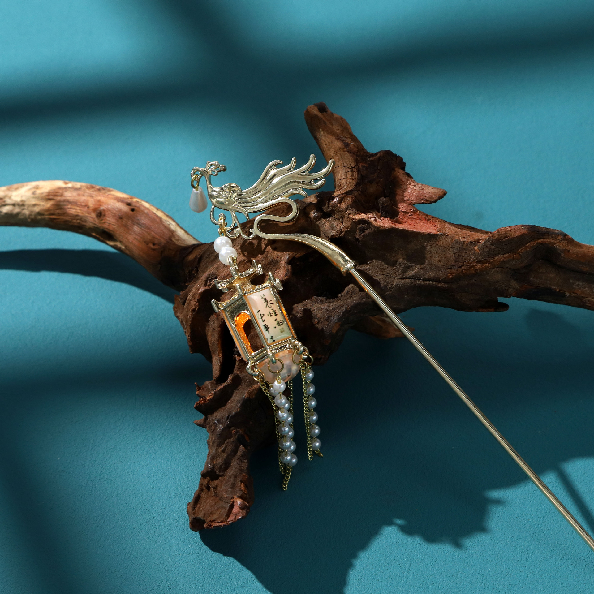 宫灯发簪复古流苏感发光簪子女古风头饰汉服发饰新鲜出炉百搭簪子