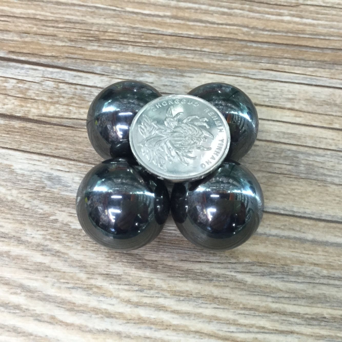 新品 普通磁性25毫米直径圆球形磁珠磁球黑胆石圆形磁铁 黑色磁球