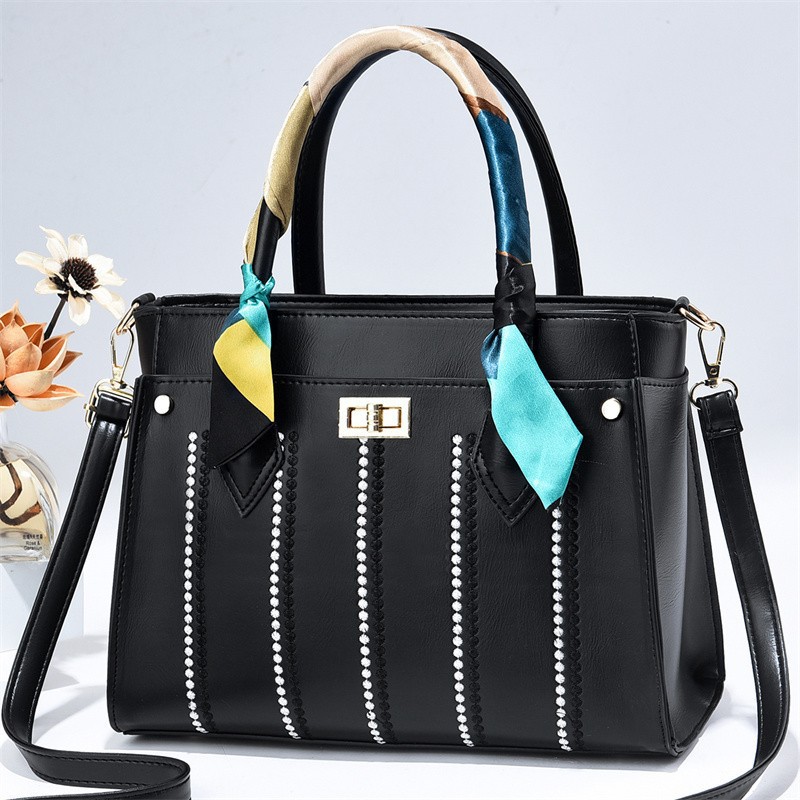 Foreign Trade Export New Simple Pure Color All-Matching Women's Shoulder Bag Top-Selling Product Fashion Trendy Crossbody Bag Women's Striped