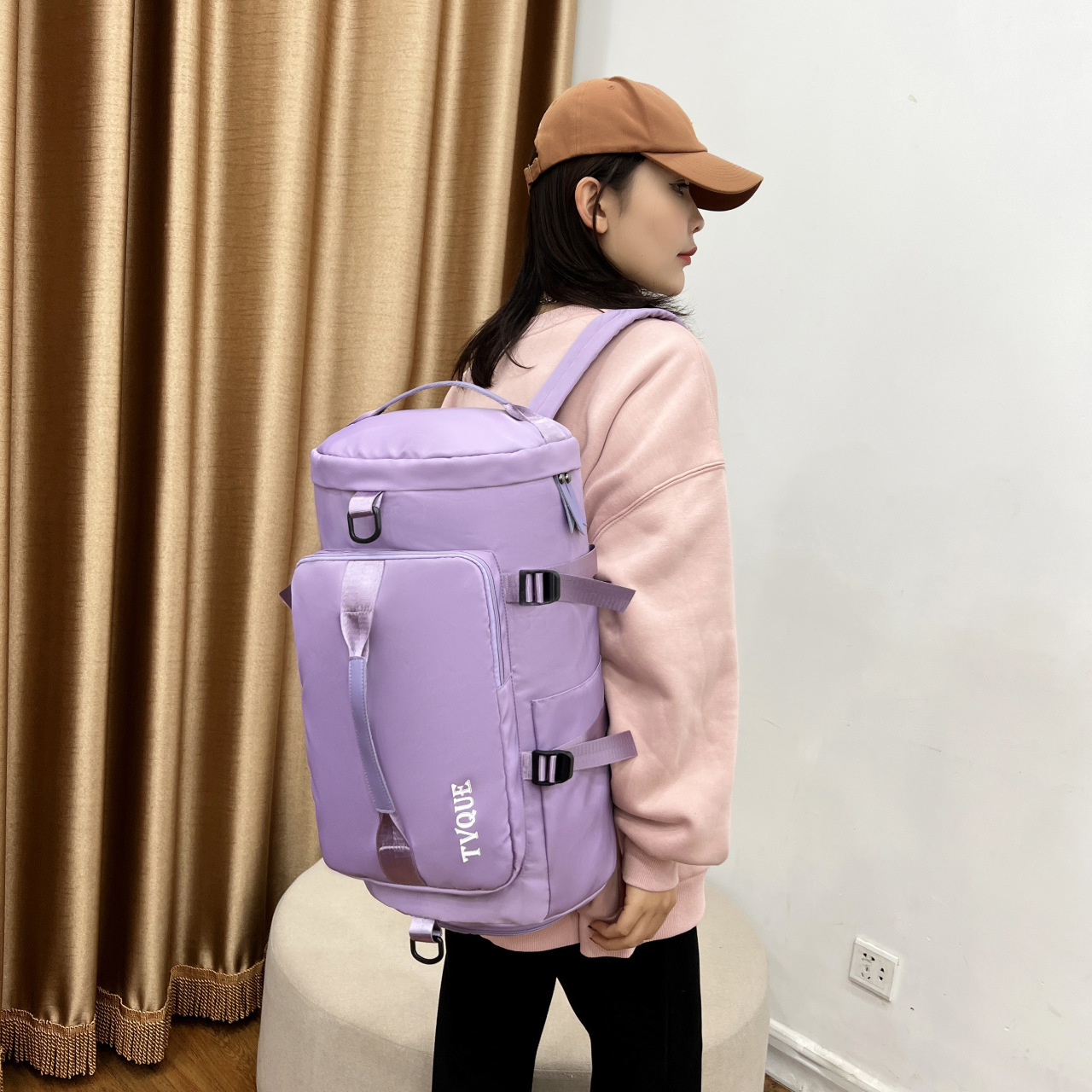 2023 New Travel Bag Bag Women's Bag Shoulder Messenger Bag Dry Wet Separation Multi-Functional Backpack Korean Style Gym Bag