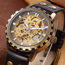 厂家直销shenhua深华 手表古铜齿轮全自动机械男表时尚商务手表