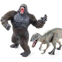 跨境仿真大号黑猩猩模型摆件静态实心暴虐霸王龙手办儿童认知玩具
