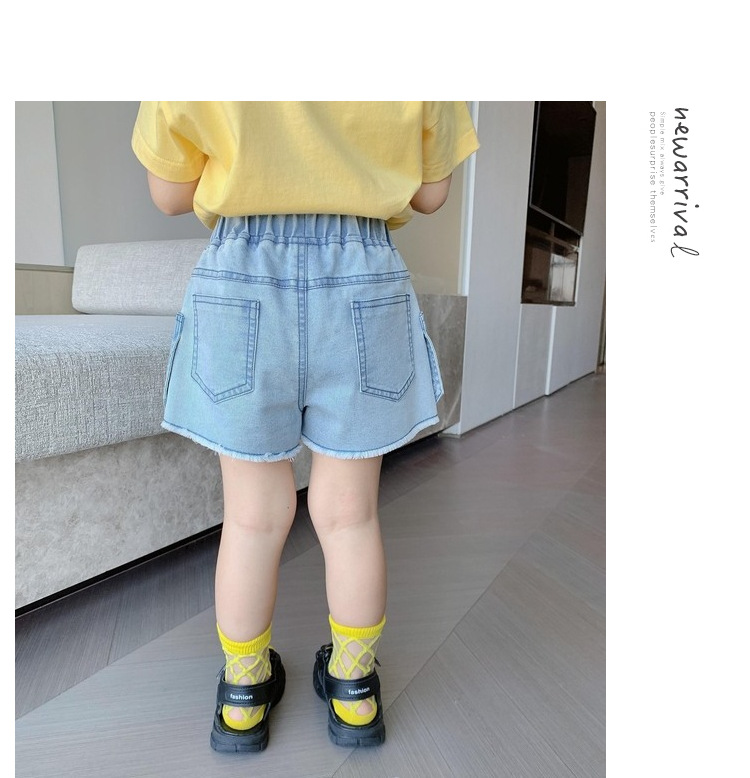 女童牛仔短裤外穿夏 儿童休闲裤潮宝宝裤子夏季薄款童装小童夏装