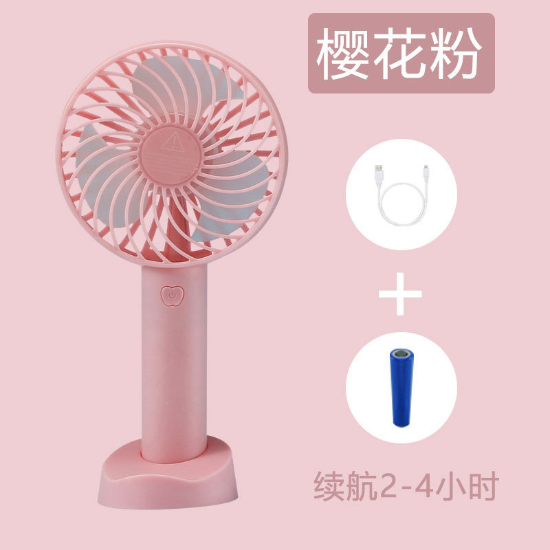 Handheld Fan Digital Display Large Wind Mini Fan Convenient Usb Rechargeable Outdoor Desk Mute Fan