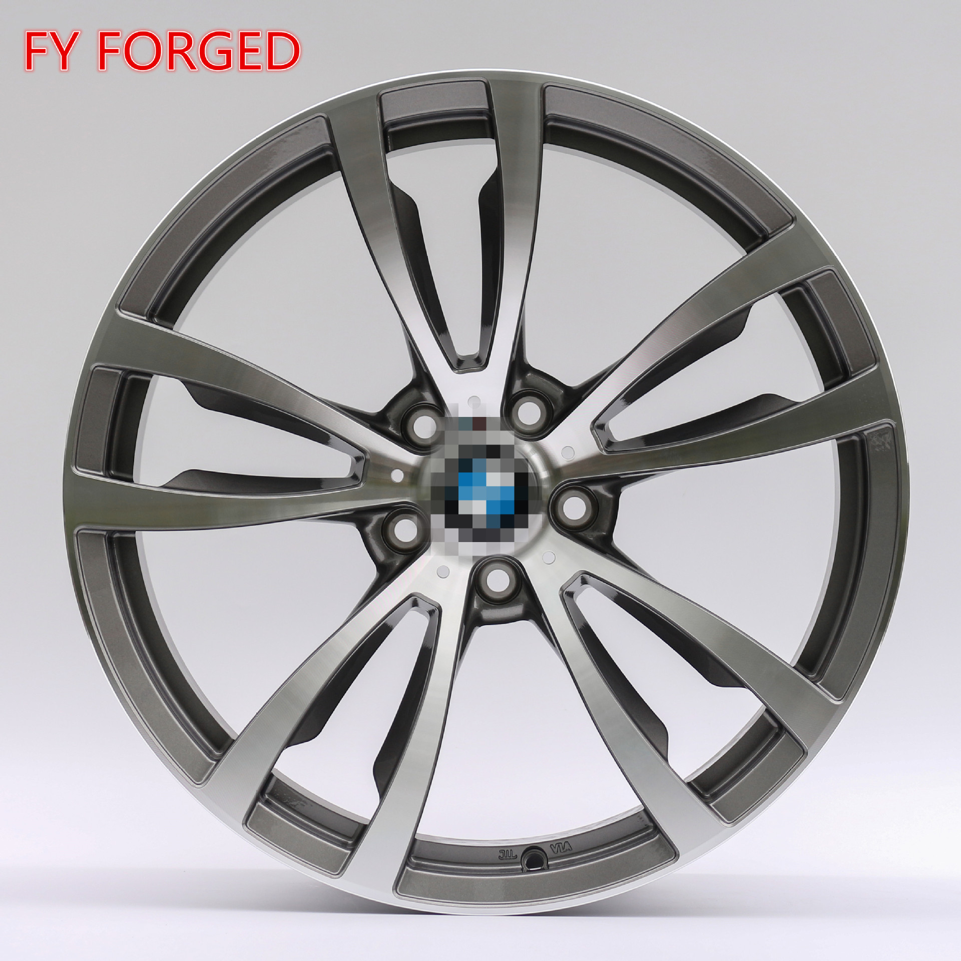 深枪灰车面轮毂适用于宝马x5x6轮辋万吨锻造铝合金轮毂