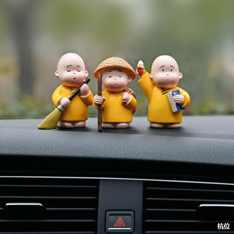 3个装 车载摆件二货小和尚 家居用精品可爱公仔摆件贤二和尚-阿里巴巴