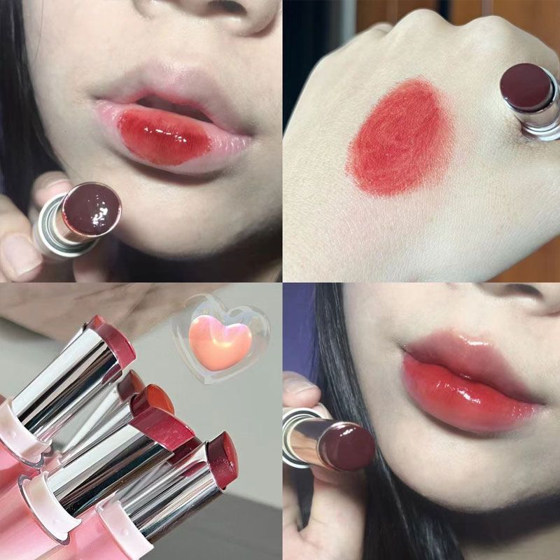 It's So Gentle... Fake Plain Face Flower Seed New Water Light Lipstick Nourishing Moisturizing Student Lipstick Pure Watermelon Color Female