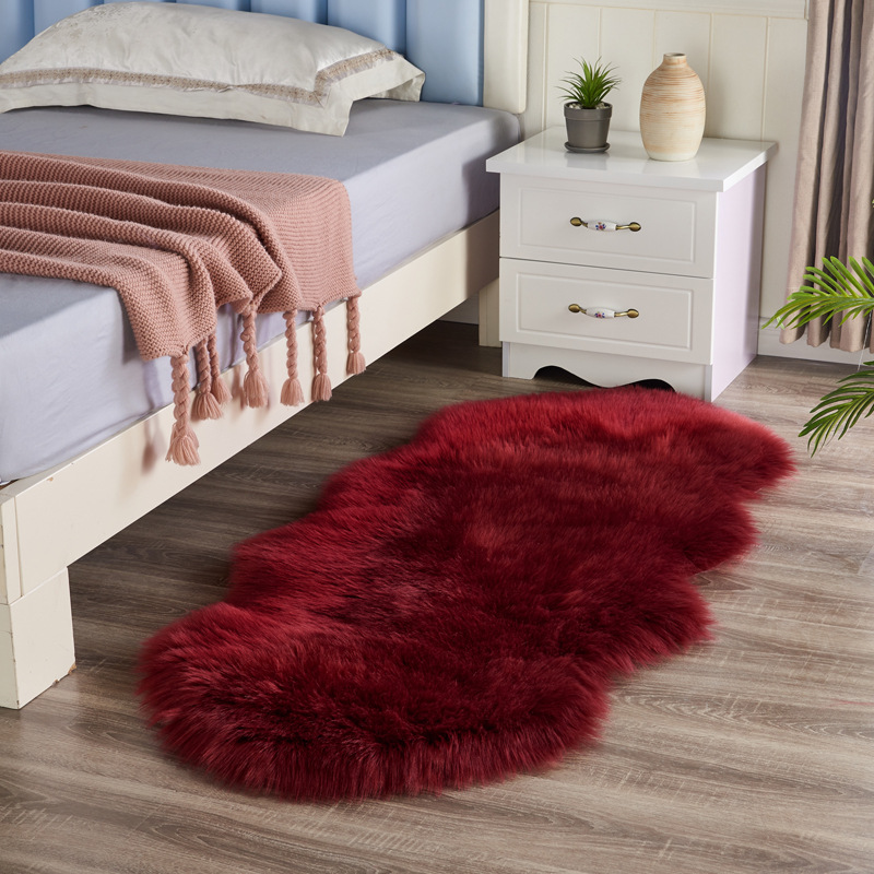 Wool-like Carpet Home Nordic Bedroom Bedside Blanket Cross-Border Living Room Fluffy Pile Floor Covering Floor Mat