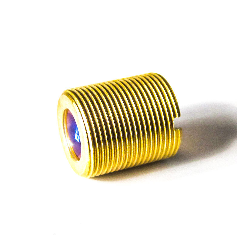 黄色光学玻璃非球面准直透镜d-zk3光斑大小0.03mm聚焦镜头