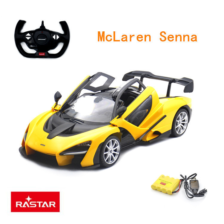 rastar星辉1:14迈凯伦 senna开门充电遥控汽车模型儿童玩具96660