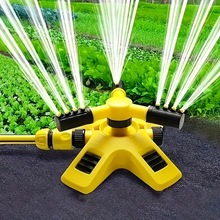 360度自动旋转洒水喷，苗圃灌溉旋转三叉洒水串联式洒水器，浇花