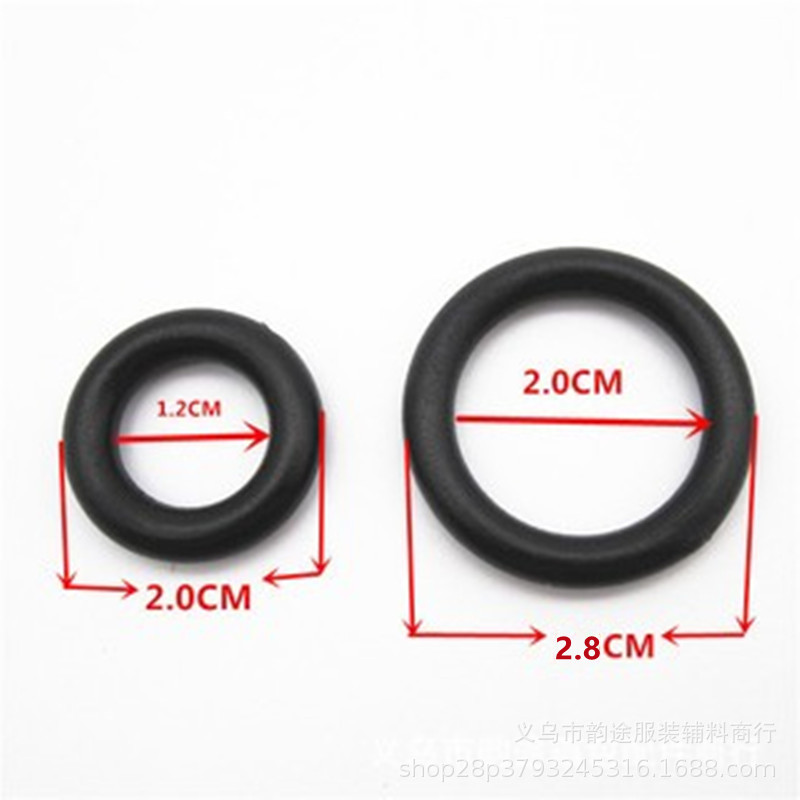 in Stock Wholesale Plastic 2.0cm Tent Accessories Bag Circle round Ring Black Ring O-Ring