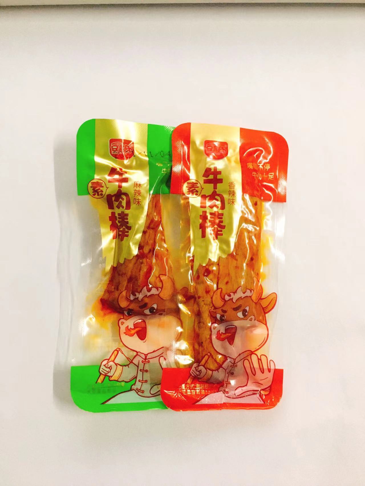 豆多奇手撕素肉素牛肉棒豆干辣条休闲零食豆制品素肉5kg散装批发