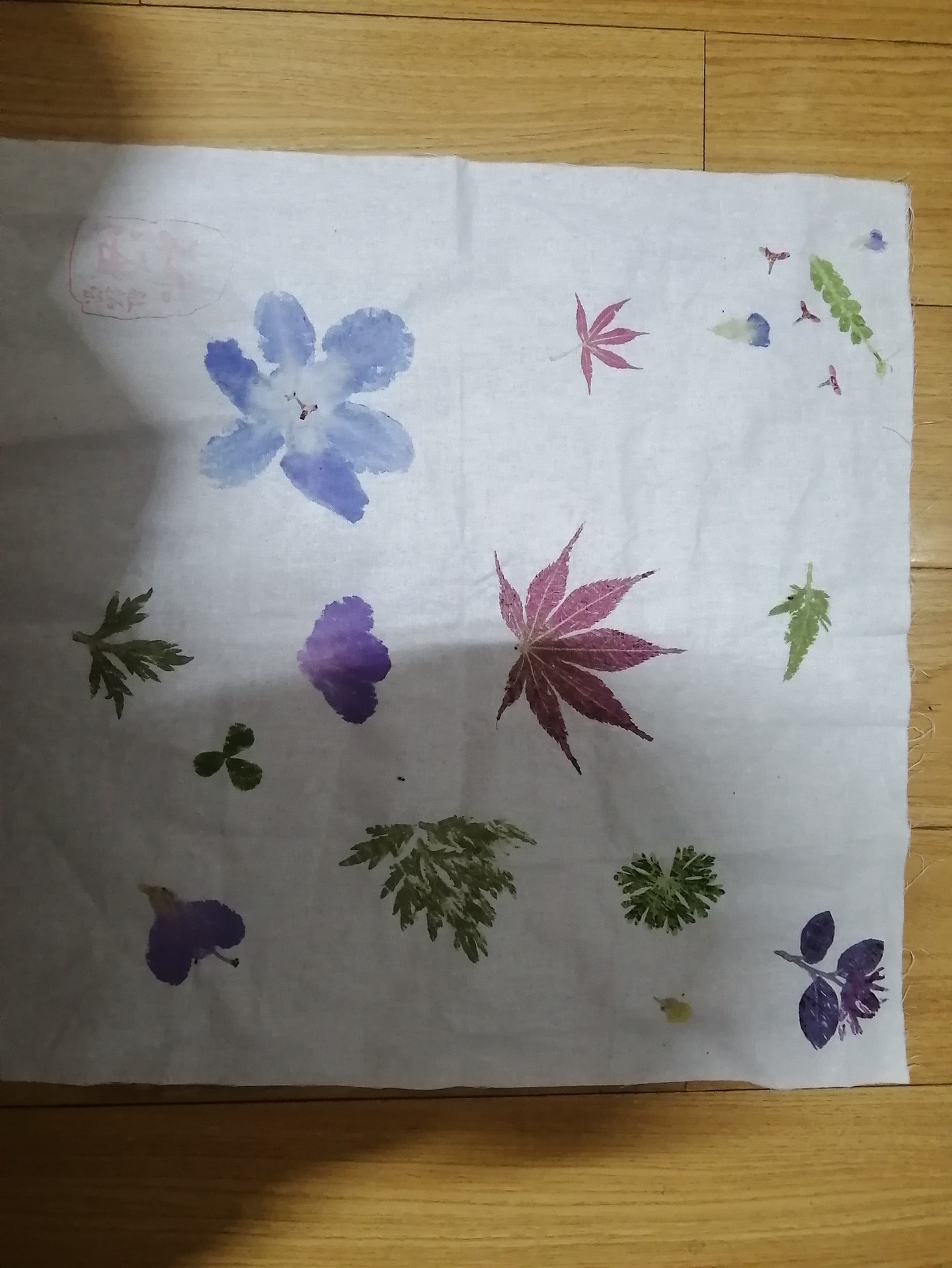 幼儿园儿童扎染拓染diy白棉布专用小方巾学生学校草木染棉布手帕