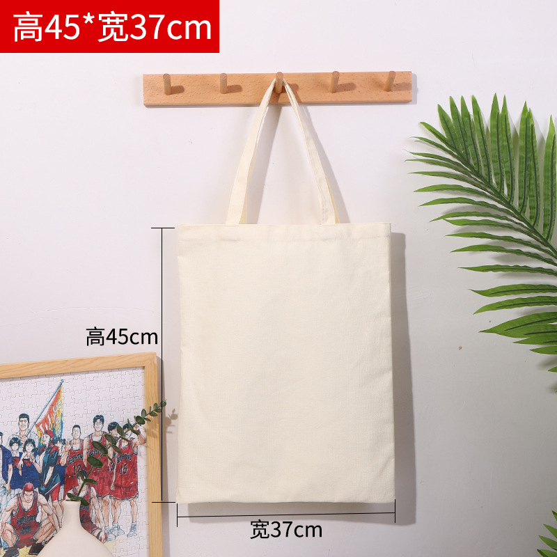 Spot Canvas Bag Wholesale Blank Portable Cotton Bag Printed Advertising Student Gift Shopping Bag Printed Logo Canvas Bag