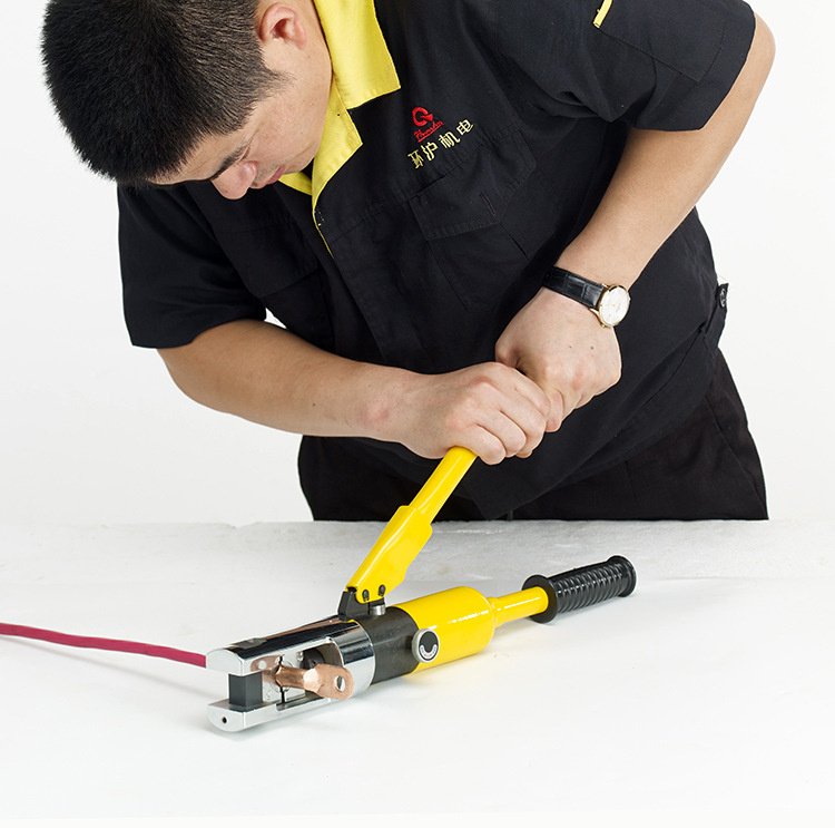 环沪hhy-300b快速液压钳压线钳端子钳电工铜鼻子压接钳带安全装置