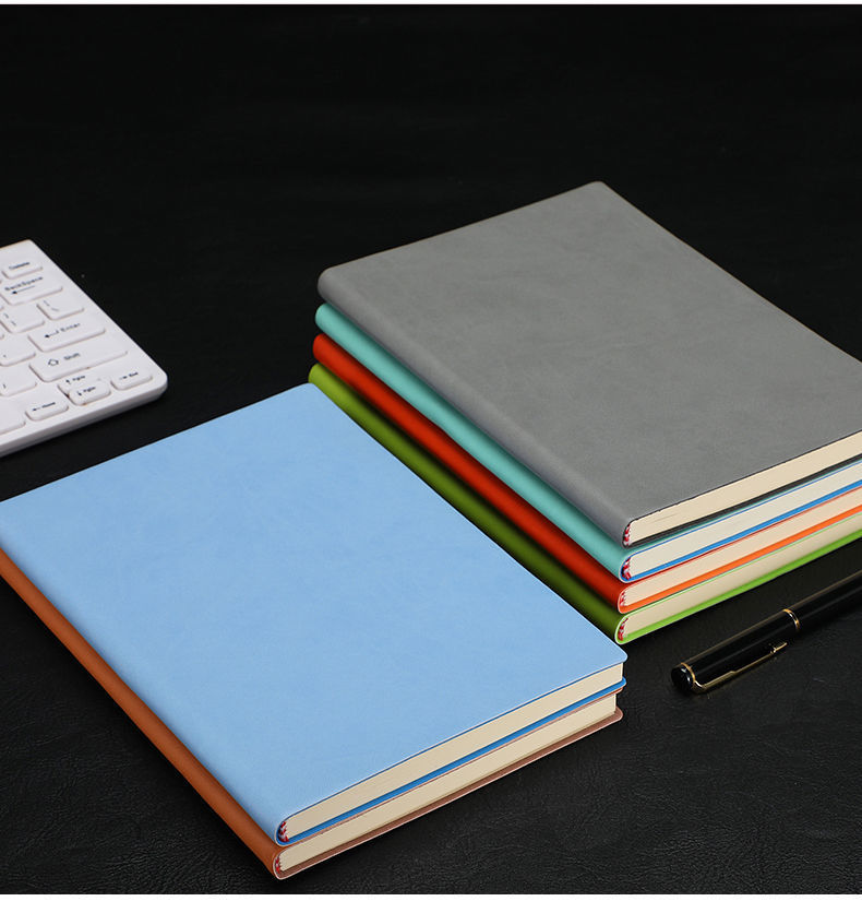 笔记本本子超厚简约日记本创意商务软皮记事本可订作办公文具批发