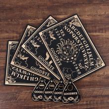 New Wooden Divination Pendulum Board Engraved Magic Board跨