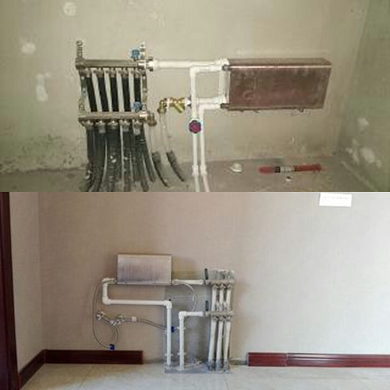 家用板式换热器过水热暖气片即热式地暖热交换器不锈钢可洗澡