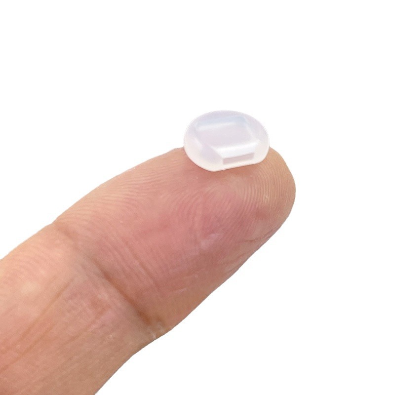Non-Piercing Ear Clip Pain Relief Pad Mosquito Coil Ear Clip Soft Rubber Pad Silicone Ear Clip Cushion Plastic Jewelry Accessory