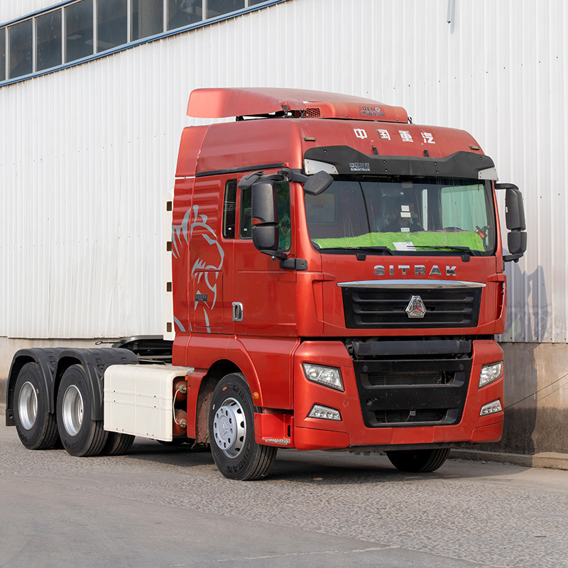 出口现货 豪沃汕德卡cng卡车头 10轮 420马力运输车 燃气牵引车头