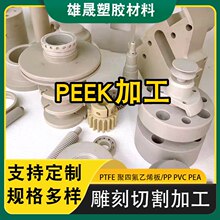 PEEK塑料汽车零配件机加工 工程塑料零件PEEK板棒切割CNC精雕加工