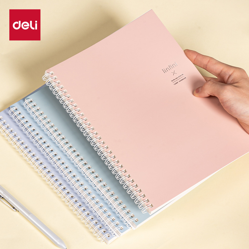 得力lb560-1乐素2系列螺旋本高颜值b5笔记本简约记事本学生摘抄本