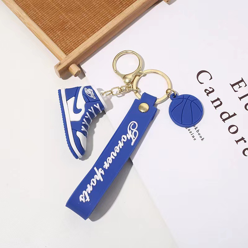 Men's and Women's Couple Sneakers AJ Three-Dimensional Keychain Pendant Car Key Chain Personality Creative Bag Pendant Small Gift