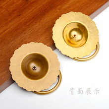 中式农村古典大木门环复古纯黄铜拉手装饰门环拉环老房门配件把手