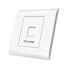 TP-LINK 86型六类非屏蔽信息面板单口模块千兆网络插座RJ45网口免