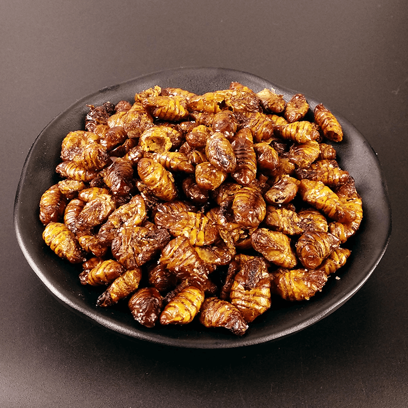 香酥蚕蛹80g×10袋装 熟蚕蛹干小吃追剧零食小吃网红下酒菜