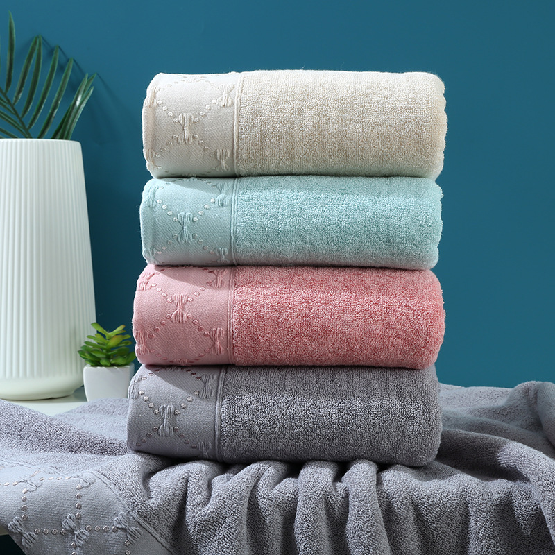 Cotton Bath Towel Adult Home Use Bath Thickening Full Cotton Towel 70*140 Absorbent Beach Towel Gift Wholesale