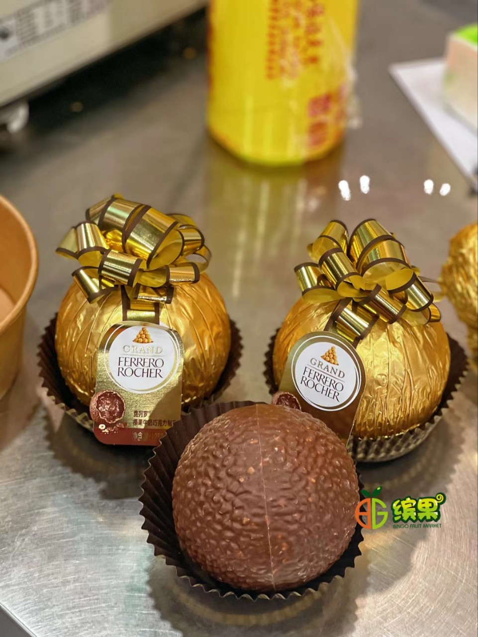 巧克力榛果仁巨型大金球125g礼品圣诞情人节礼物一整个大的-阿里巴巴