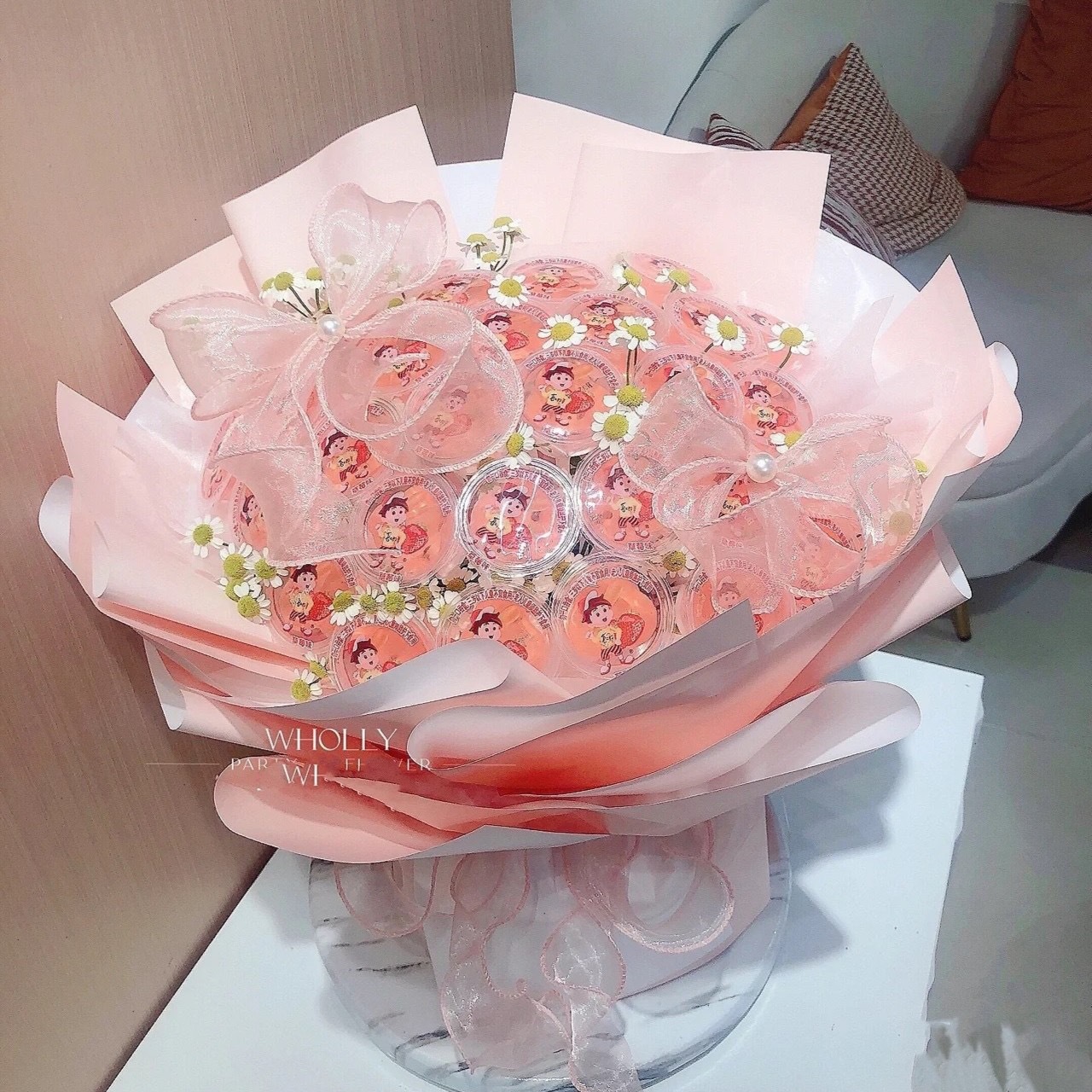 果冻花束diy材料包六一儿童节零食男女孩520手工小礼物送朋友成品