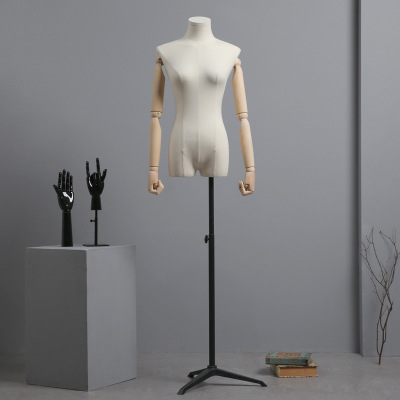 Korean Style Collarbone Women's Clothing Mannequin Women's Half-Length Mannequin Window Display Stand Full Body Clothing Store Mannequin