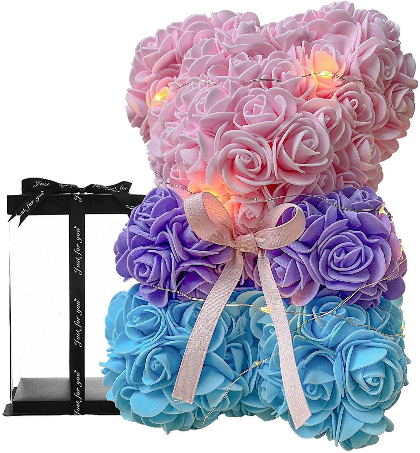 PE Flower Simulation Eternal Rose Bear DIY Foam Bear Valentine's Day Mother's Day Christmas