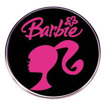 芭比娃娃胸针Barbie芭比别针胸章卡通动漫金色合金徽章配饰