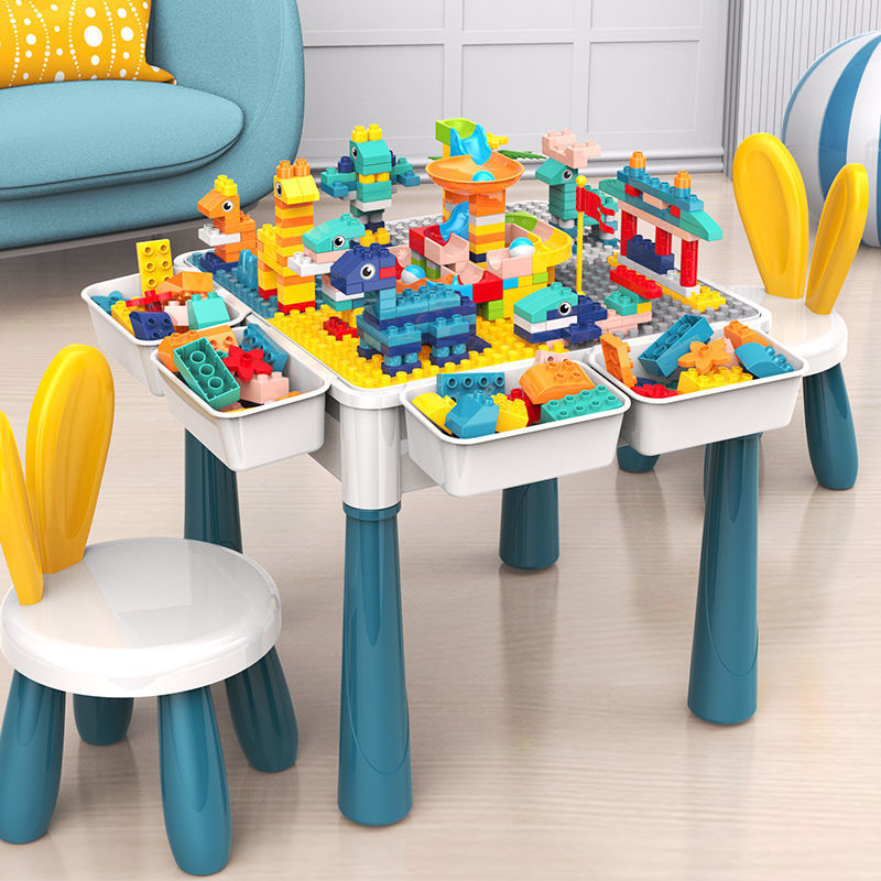 Compatible with Lego Building Table Large Particle Assembly Educational Children's Toys Baby Multi-Functional Learning Gaming Table