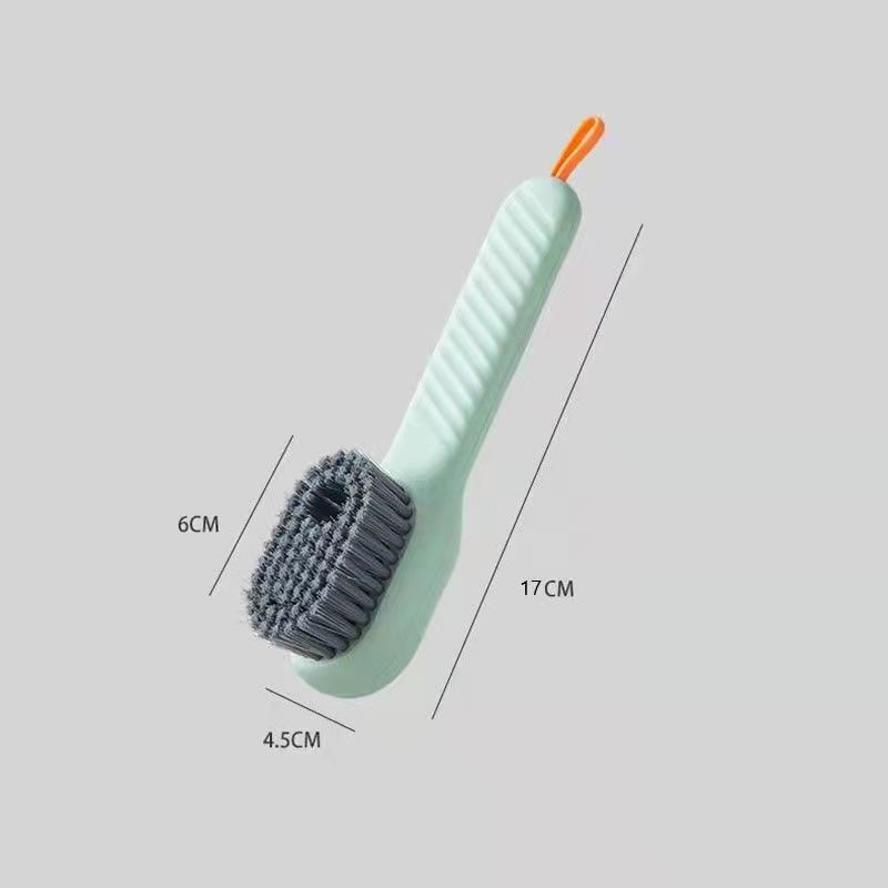 Press-Type Shoe Brush Automatic Liquid Adding Clothes Cleaning Brush