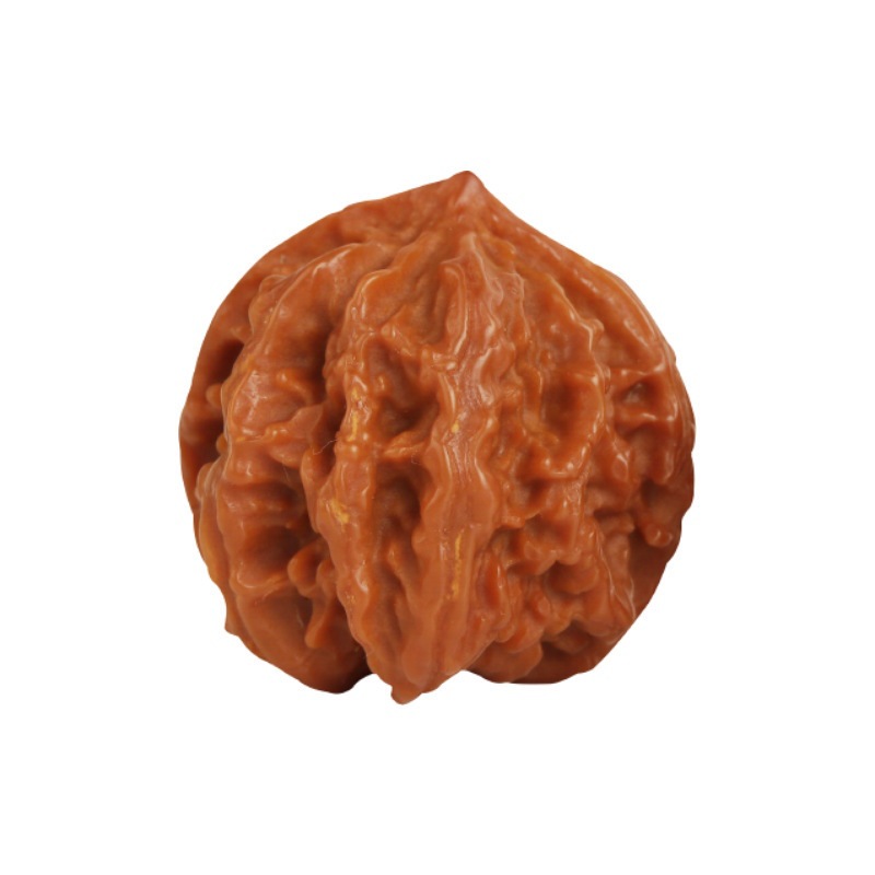 京八棱文玩野生指尖核桃把玩麒麟纹官帽矮桩异形小手捻鹰嘴手把件