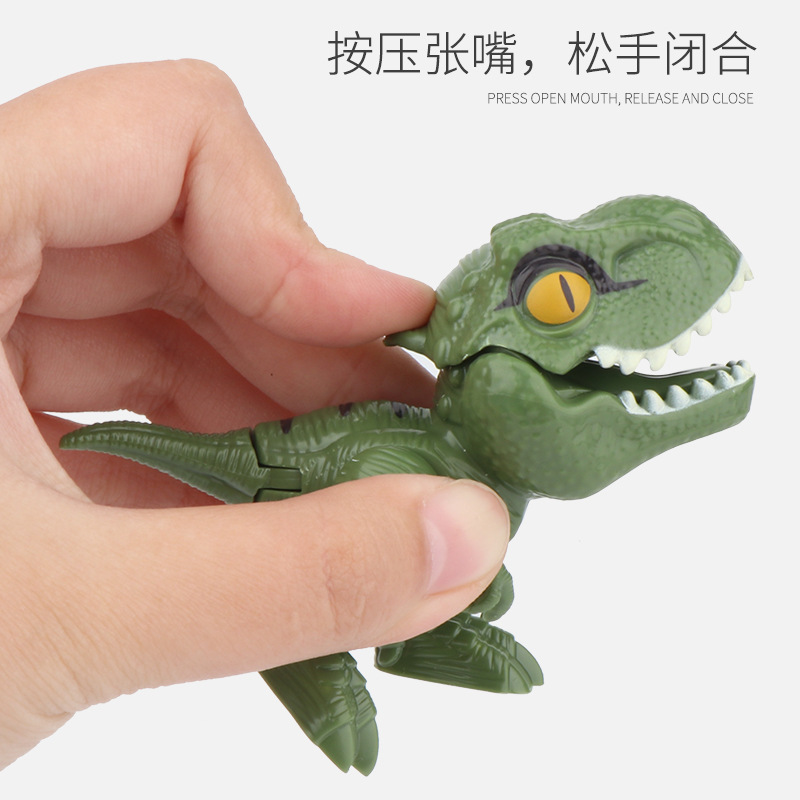 跨境新款咬手指恐龙关节可动霸王龙蛋装仿真恐龙模型玩具地摊玩具详情图4
