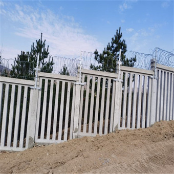 高铁地铁预制栅栏 旱栏 高速公路水泥装配式电缆沟槽盖板围栏护栏