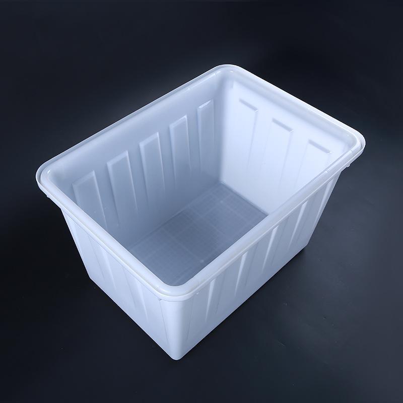 塑料水箱 大号长方形白色泡瓷砖养殖盆周转箱塑料水槽 塑胶箱子
