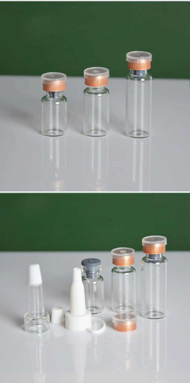 现货透明玻璃西林瓶2ml～30ml冻干粉瓶 安瓶瓶子化妆品原液分装瓶