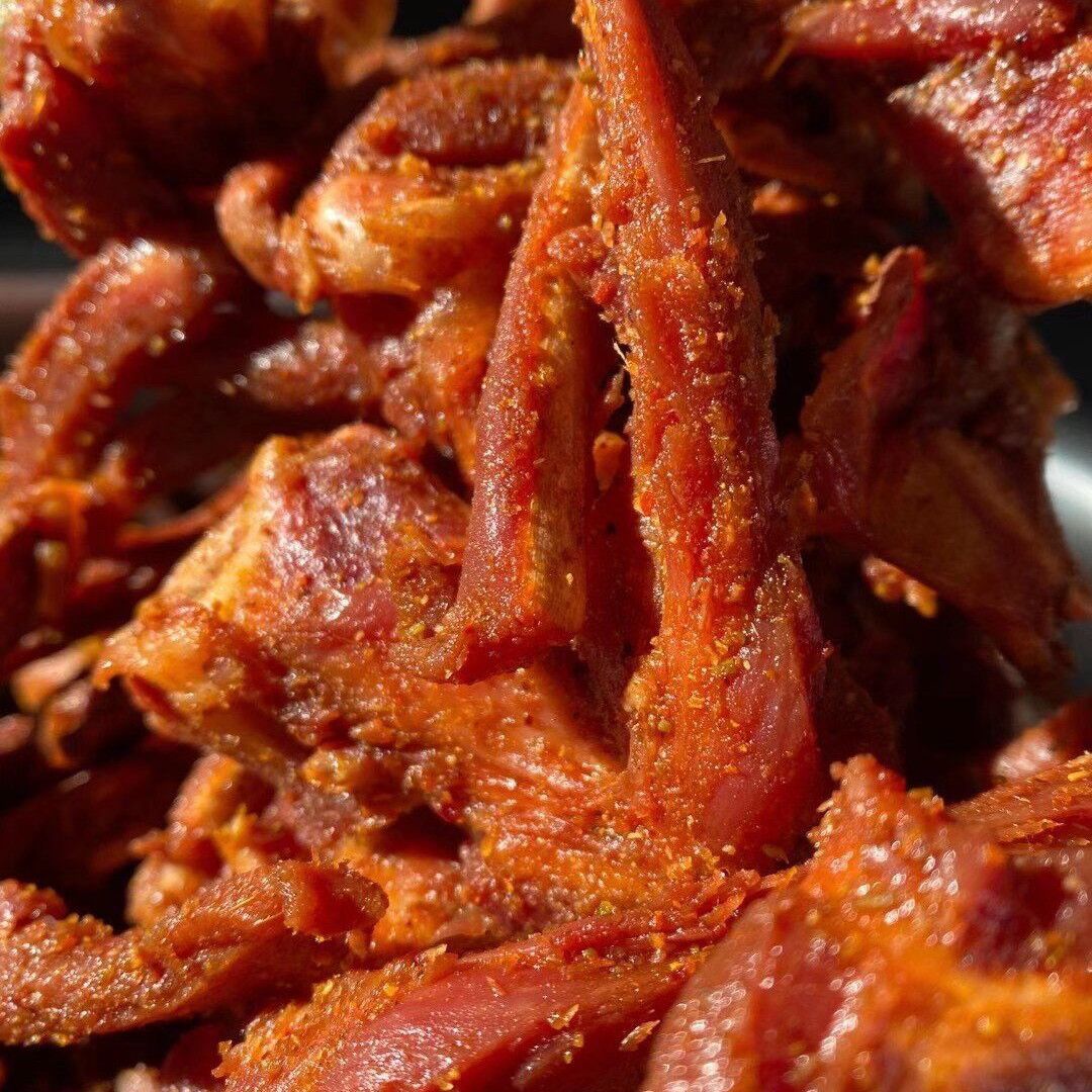 小姐姐风干香酥鸭锁骨手撕鸭架200g袋装椒盐味烧烤味鸭肉即食零食