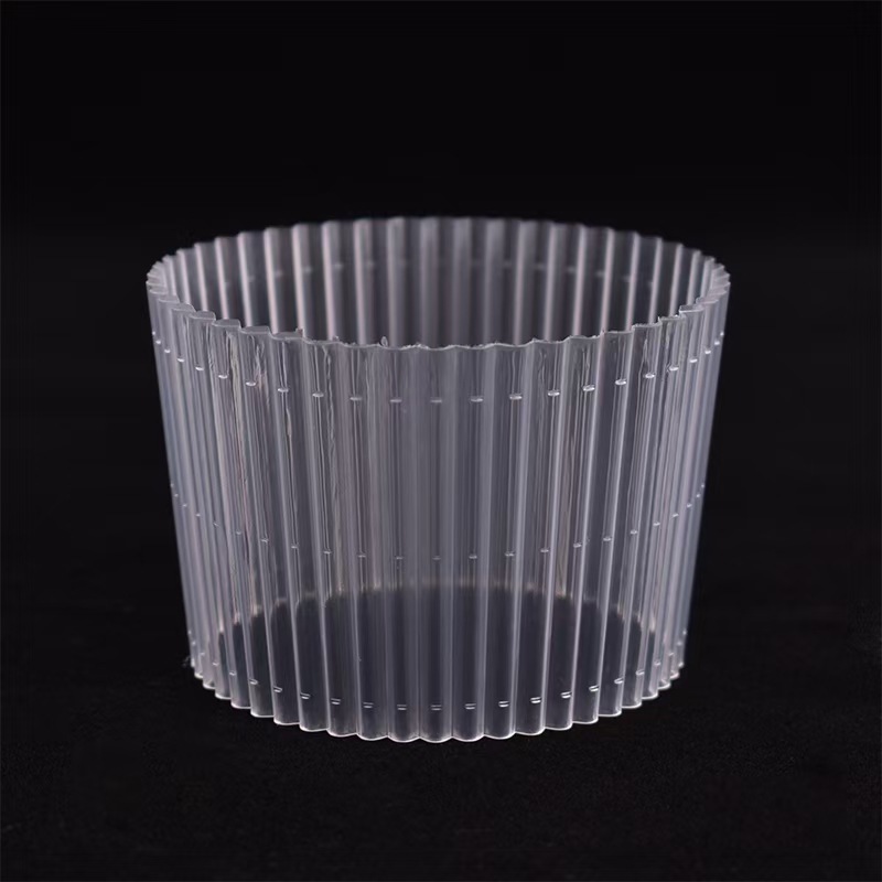 奶茶杯套防烫塑料杯套防滑5700ml透明杯套90口径套咖啡纸杯