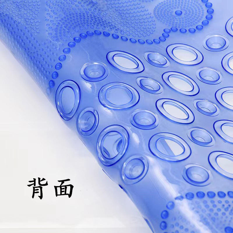 PVC Non-Slip Wear-Resistant Bathroom Mat Bathtub Mat Shower Mat Transparent Feet Fresh Bathtub Mat