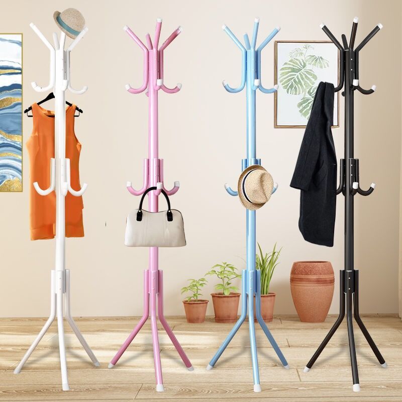 立体衣架落地杆式站立挂衣架简单简约现代房间省空间立式个室内0645