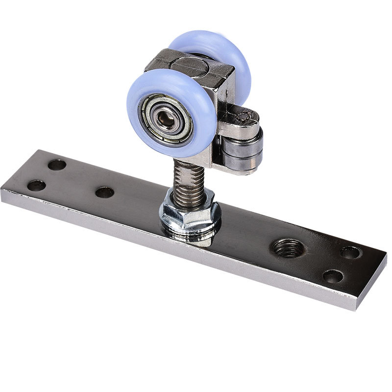 折叠门五金配件木门万向吊轮2轮静音上移门滑轮轨道吊轨推拉吊门