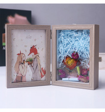 礼物中空立体相框摆台永生花盒子6寸7寸照片礼品框个性创意跨境